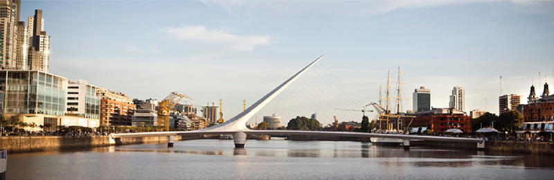 Puente de la mujer en Puerto Madero